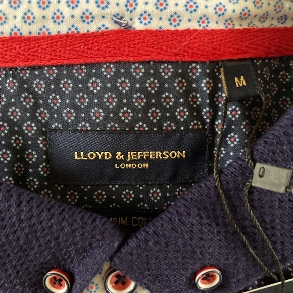 NWT Lloyd & Jefferson Short Sleeve Polo Men’s Shirt - Picture 6 of 8
